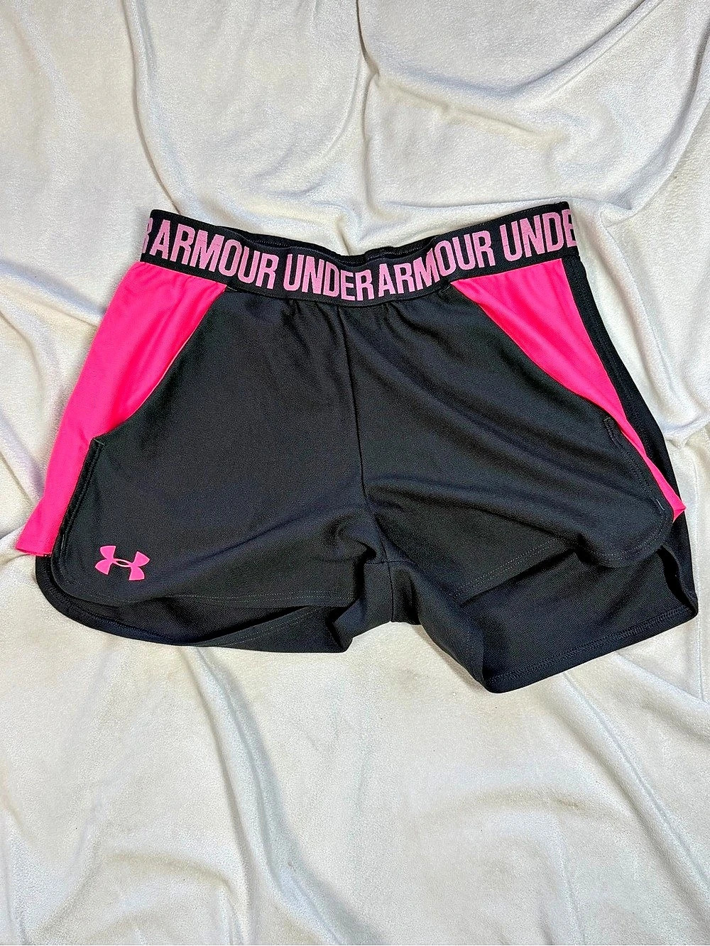 Under Armour Play Up Shorts Women's Black & Pink Athletic Shorts